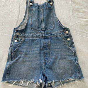 Madewell Denim short overalls ( size xs)